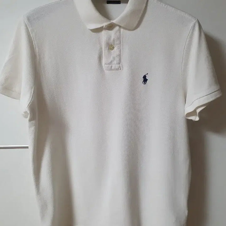 [BUNJANG] Polo Ralph Lauren White Custom Slim Fit Polo Shirt / (95) 폴로 랄프로렌 화이트 커스텀슬림핏 카라티셔츠