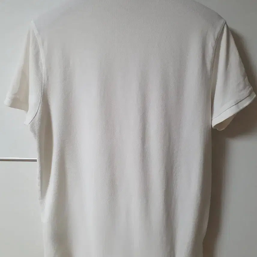 [BUNJANG] Polo Ralph Lauren White Custom Slim Fit Polo Shirt / (95) 폴로 랄프로렌 화이트 커스텀슬림핏 카라티셔츠