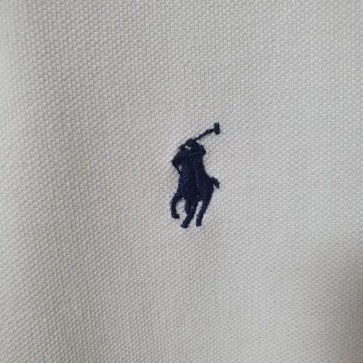 [BUNJANG] Polo Ralph Lauren White Custom Slim Fit Polo Shirt / (95) 폴로 랄프로렌 화이트 커스텀슬림핏 카라티셔츠