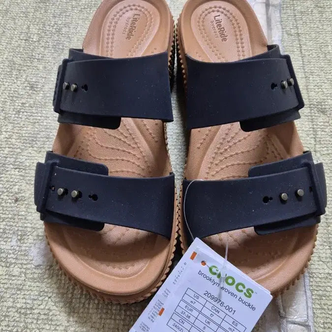 [BUNJANG] Crocs Brooklyn Woven Buckle Platform Sandals Women&
