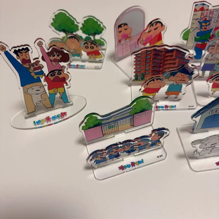 [BUNJANG] Crayon Shin-chan Acrylic Stand Bundle Set / 짱구 아크릴 스탠드 8개 일괄