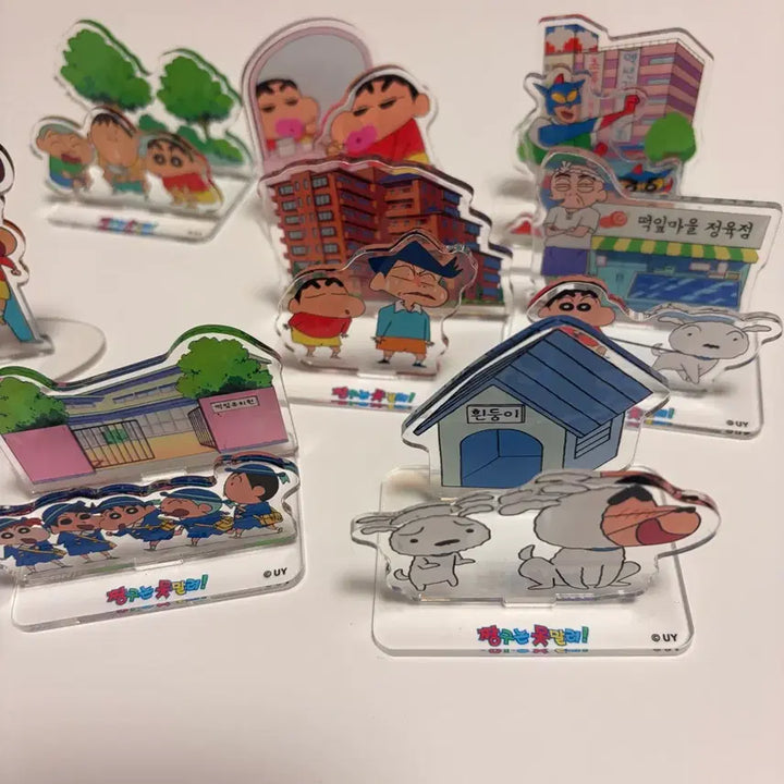 [BUNJANG] Crayon Shin-chan Acrylic Stand Bundle Set / 짱구 아크릴 스탠드 8개 일괄