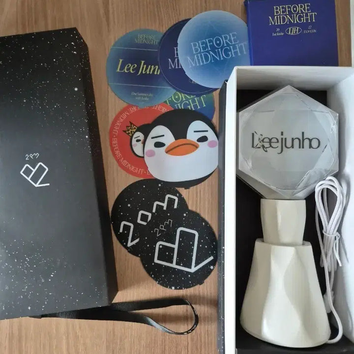 [BUNJANG] 2PM Junho Official Lightstick + Before Midnight Sheet / 2pm 준호 응원봉 + 이준호 비미나 시트지