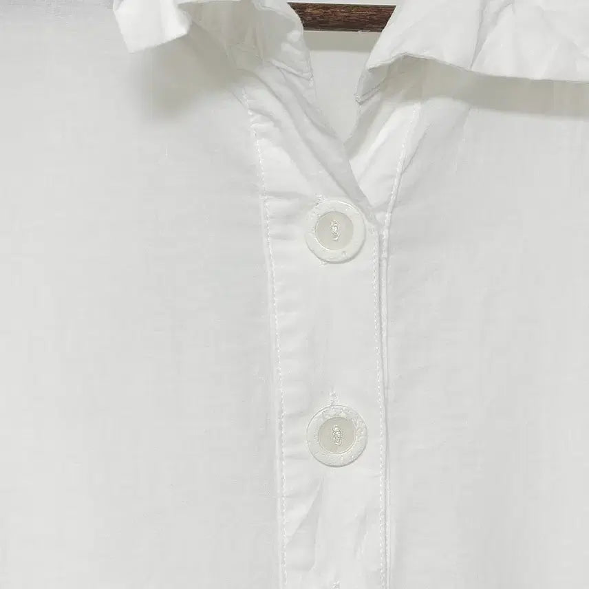 [SOLD OUT] 일본빈티지 셔링와이어카라펀칭 롤업롱셔츠티아이보리모리걸하구미룩갸루y2k히피
