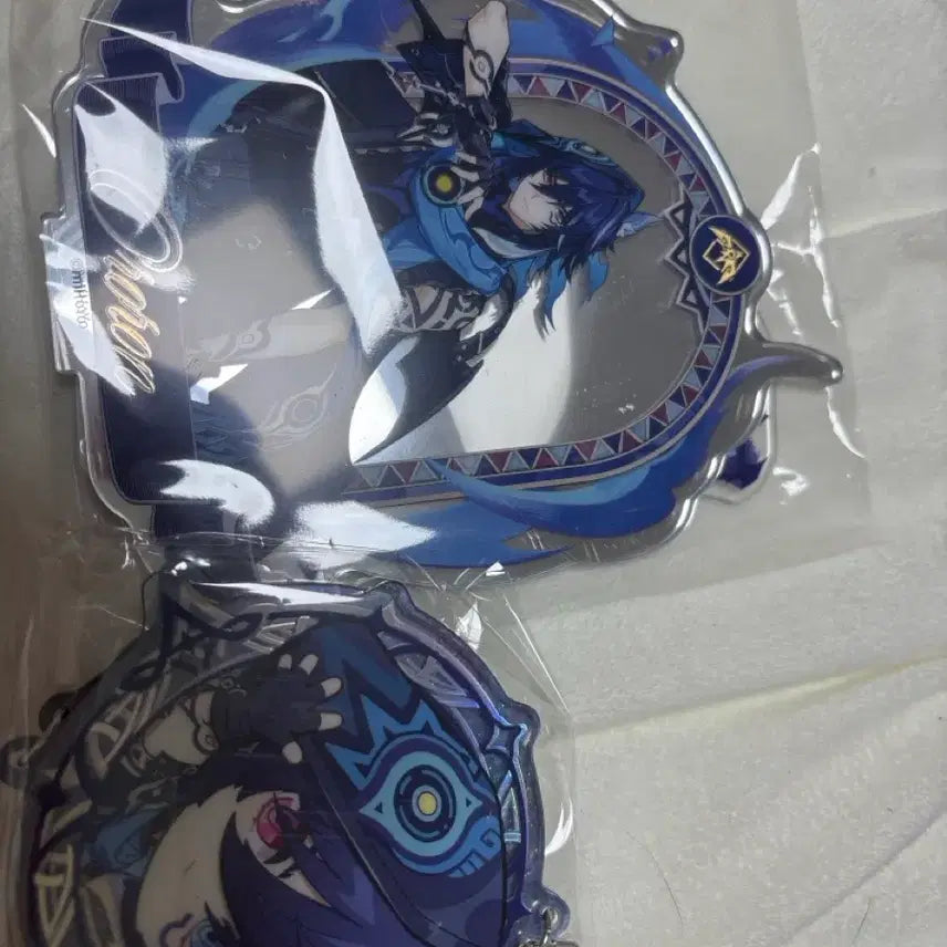 [BUNJANG] Olloloon Keyring &amp; Mirror Acrylic Stand / 미개봉 올로룬 키링과 거울 아크릴 스탠드 맘스터치 원신