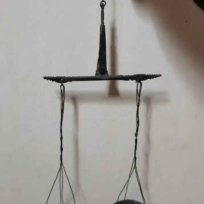 [BUNJANG] Southeast Asian Antique Herb Scale with Wooden Case / 동남아 골동품 약저울 원목케이스들이