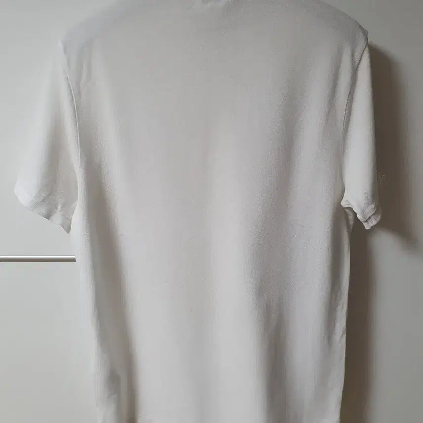 [BUNJANG] Sandro Homme Logo White Polo Shirt (Size 95) / (95) 산드로옴므 로고 화이트 카라티셔츠