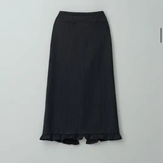 [BUNJANG] Majo Ne Frill Long Skirt Charcoal Blue / 마조네 프릴롱스커트 차콜블루