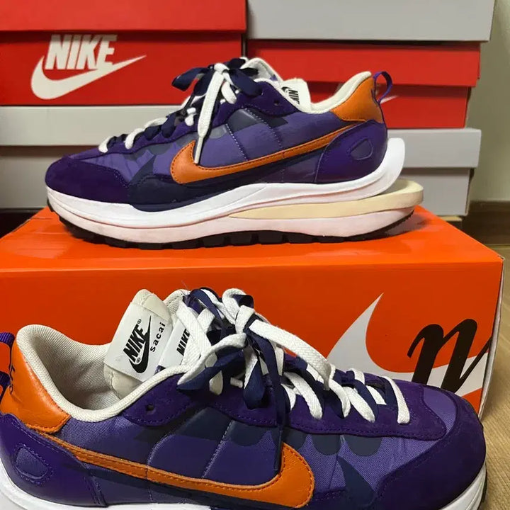 [BUNJANG] Nike x Sacai Vaporwaffle Dark Iris Sneakers / (280) 나이키 X 사카이 베이퍼와플 다크 아이리스