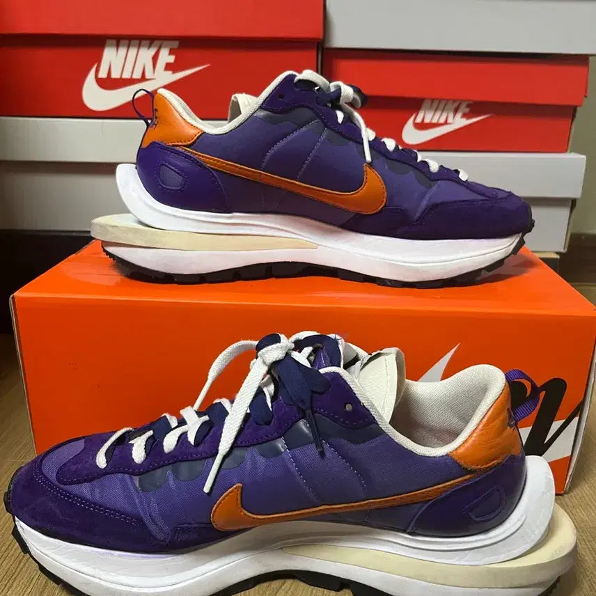 [BUNJANG] Nike x Sacai Vaporwaffle Dark Iris Sneakers / (280) 나이키 X 사카이 베이퍼와플 다크 아이리스