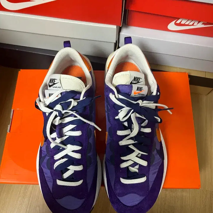 [BUNJANG] Nike x Sacai Vaporwaffle Dark Iris Sneakers / (280) 나이키 X 사카이 베이퍼와플 다크 아이리스