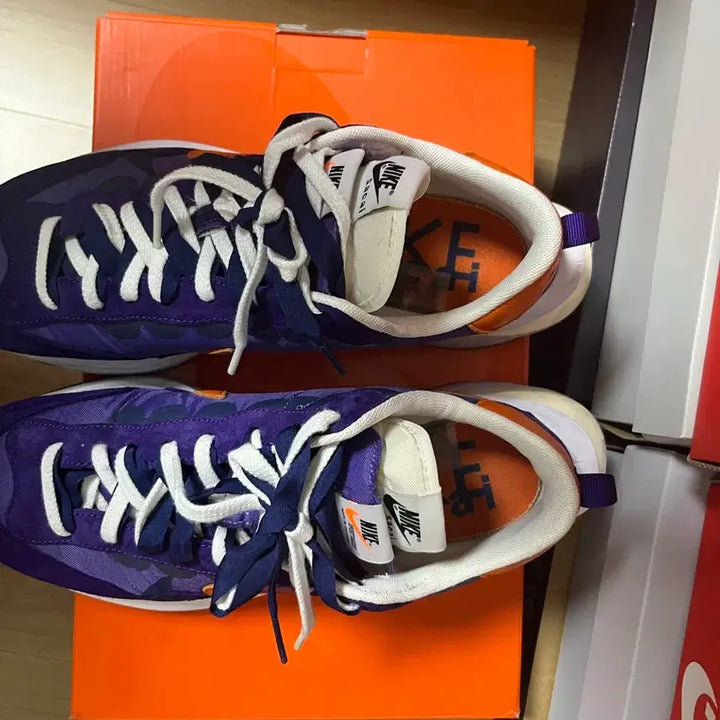 [BUNJANG] Nike x Sacai Vaporwaffle Dark Iris Sneakers / (280) 나이키 X 사카이 베이퍼와플 다크 아이리스
