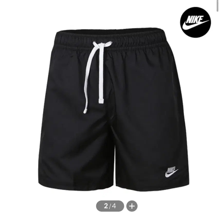 [BUNJANG] Nike Black Swoosh Training Shorts / 나이키 블랙 스우시 반바지 트레이닝복
