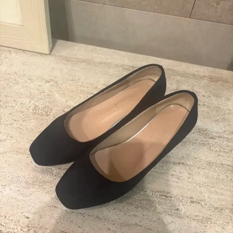 [BUNJANG] Black Suede Pumps Heels / 블랙 스웨이드 펌프스 구두