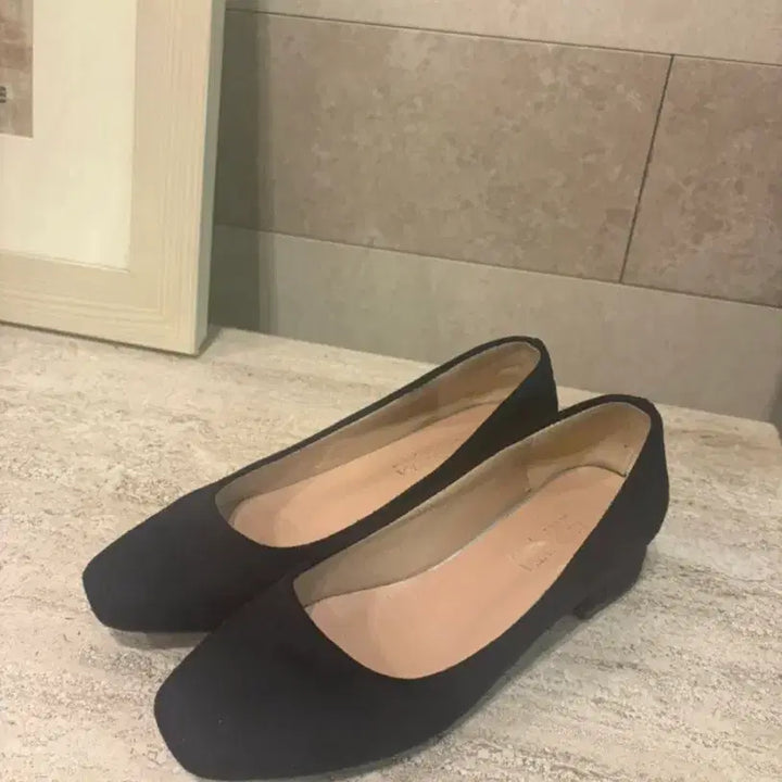 [BUNJANG] Black Suede Pumps Heels / 블랙 스웨이드 펌프스 구두