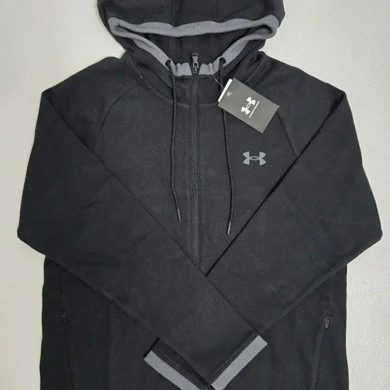 [BUNJANG] Under Armour Hooded Zip-up Black L / 언더아머 후드집업 블랙 L 새상품