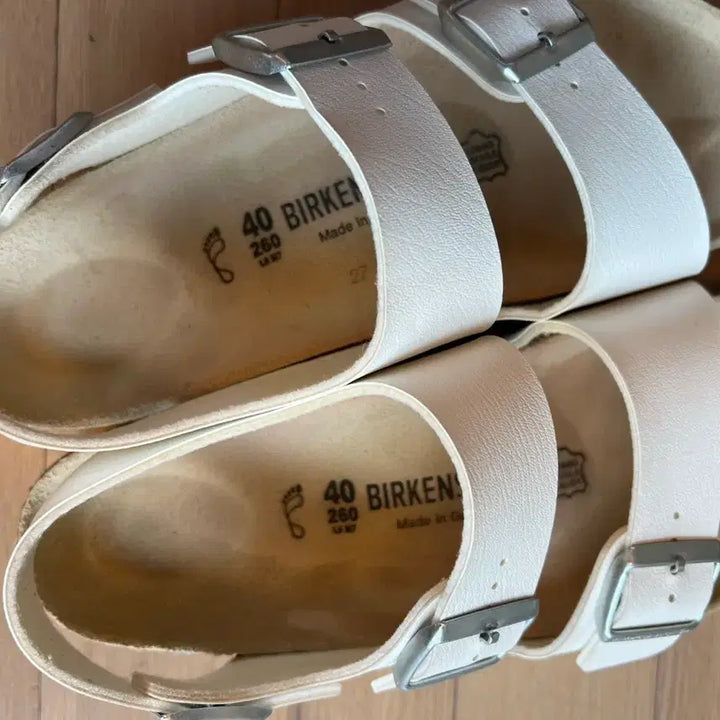 [BUNJANG] BIRKENSTOCK Milano White Sandals / 버켄스탁 밀라노 화이트 샌들