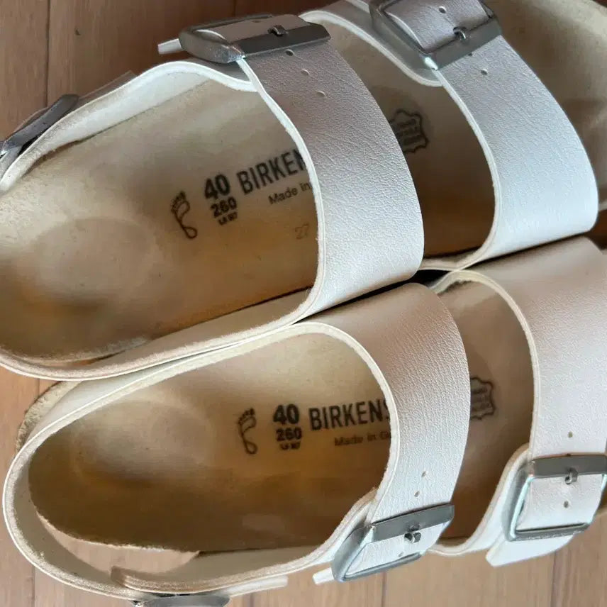 [BUNJANG] BIRKENSTOCK Milano White Sandals / 버켄스탁 밀라노 화이트 샌들