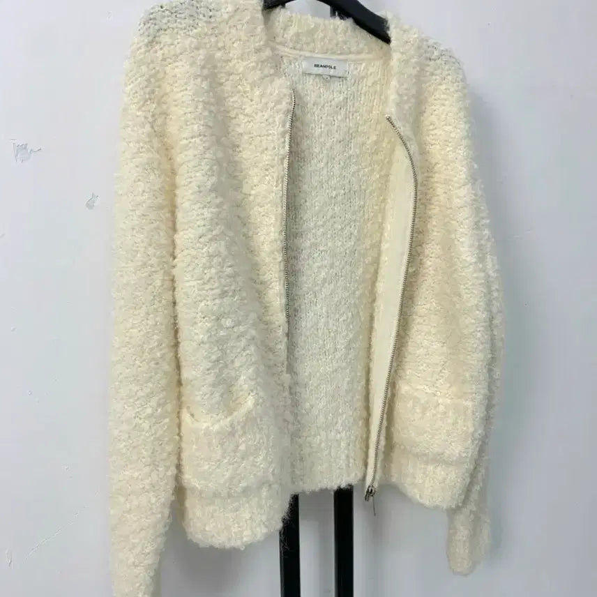 [BUNJANG] BEANPOLE Boucle Zip-Up Cardigan / 정품 빈폴 BEANPOLE 부클 집업 가디건