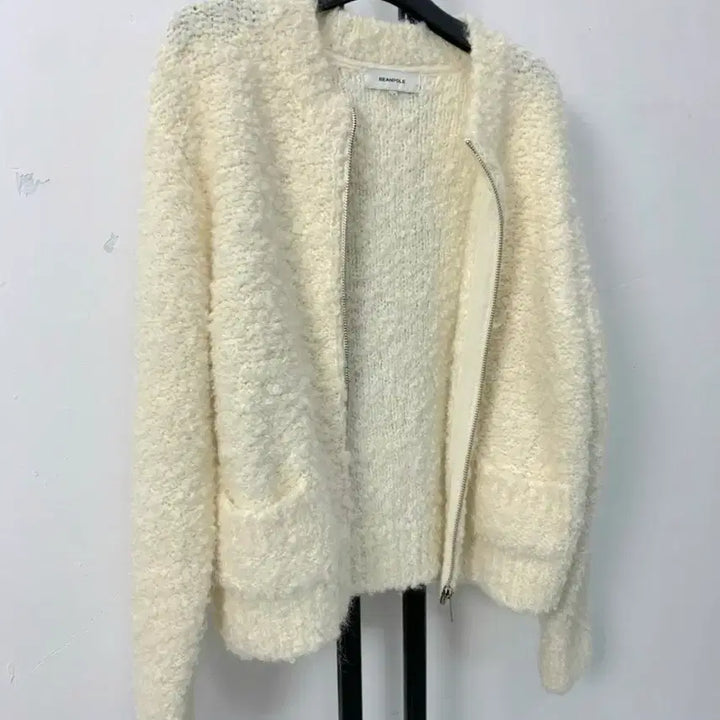 [BUNJANG] BEANPOLE Boucle Zip-Up Cardigan / 정품 빈폴 BEANPOLE 부클 집업 가디건
