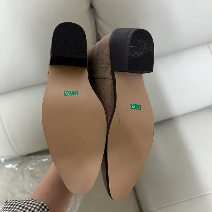 [BUNJANG] Suede Beige Boots 235mm / [새상품]스웨이드 베이지 부츠 235mm