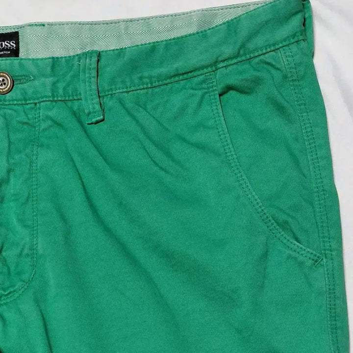 [BUNJANG] Hugo Boss Finlay-D Slim Fit Cropped Cotton Pants (Green/36) / [정품] 휴고보스 Finlay-D 슬림핏 8~9부 면바지 (그린/36)