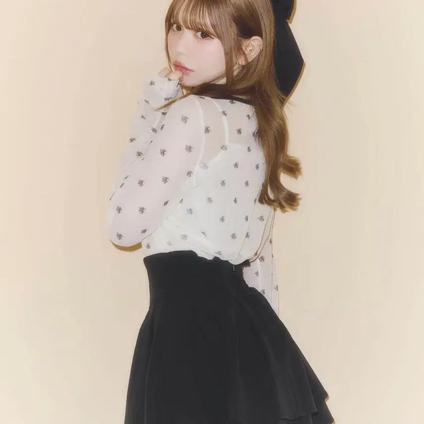 [BUNJANG] Michel Macaron Black XS Skirt / 미셸마카롱 미각스커트 블랙 xs