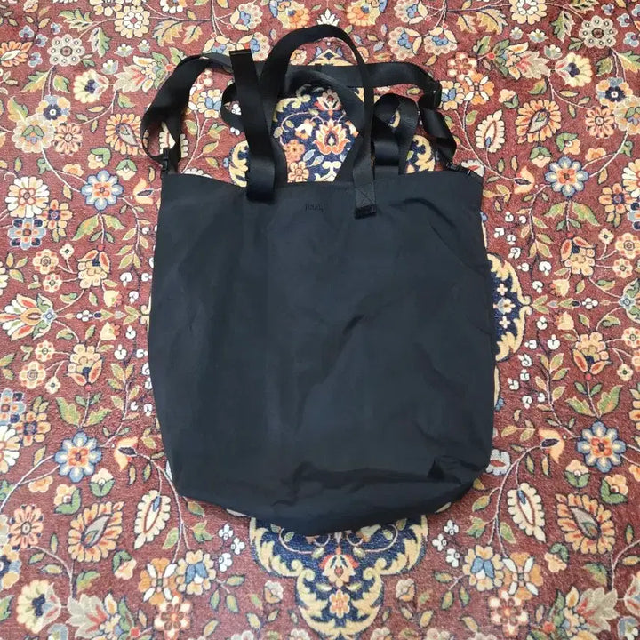 [BUNJANG] Juun.J Black Solid Two-Way Bag / 준지(Juun.J) 블랙 솔리드 투웨이 백