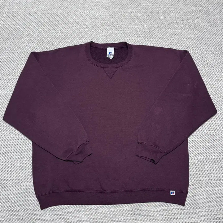[BUNJANG] Russell Athletic Brown &amp; Burgundy Vintage Sweatshirt / (XL) 00s 빈티지 러셀 애슬레틱 브라운&amp;버건디 맨투맨