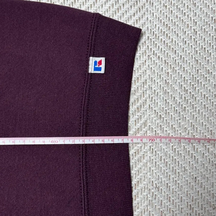 [BUNJANG] Russell Athletic Brown &amp; Burgundy Vintage Sweatshirt / (XL) 00s 빈티지 러셀 애슬레틱 브라운&amp;버건디 맨투맨