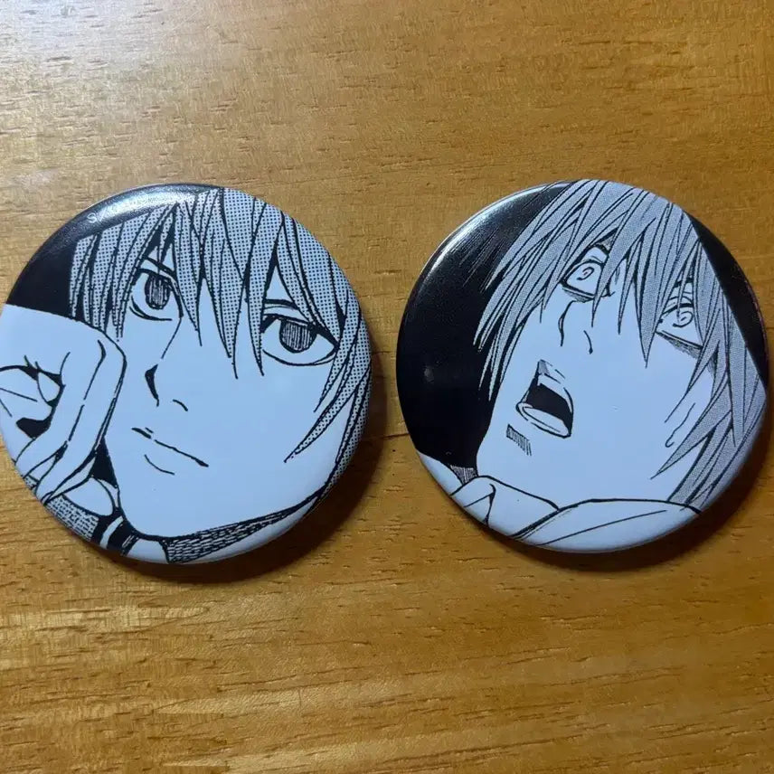 [BUNJANG] Death Note Exhibition Light Yagami Badge Bundle / 데스노트 원화전 라이토 캔뱃지 일괄