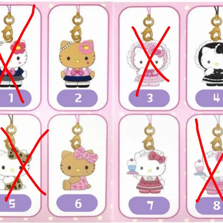 [BUNJANG] Sanrio Hello Kitty Keyring Series 2 / 산리오 헬로키티 키링 2탄