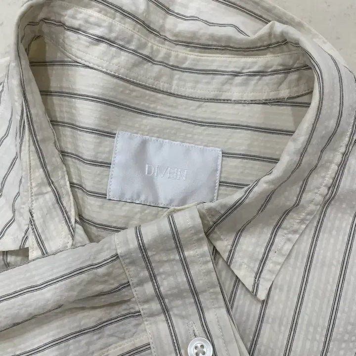 [BUNJANG] Dive in Grandpa Stripe Shirt / 다이브인 그랜파 스트라이프 셔츠 1