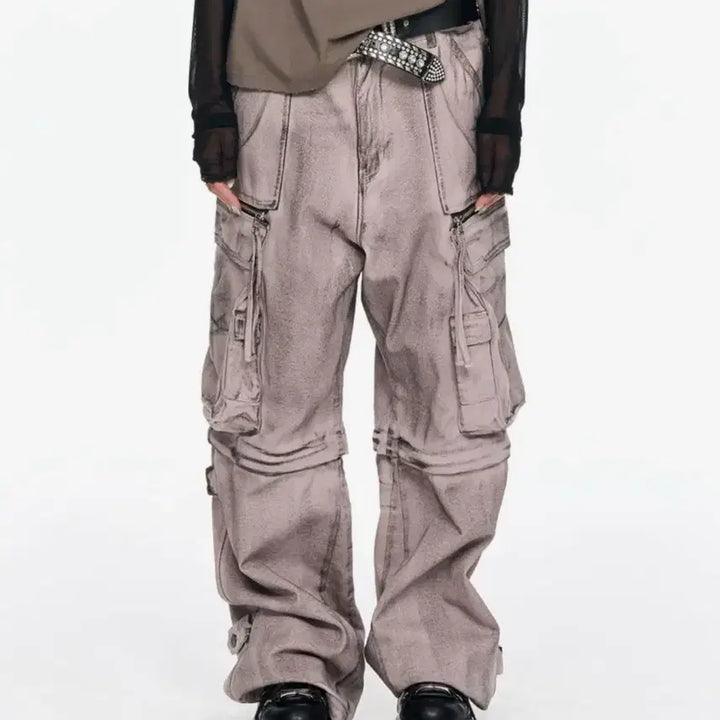 [BUNJANG] SKISM Inducing Big Cargo Pants Mud M / 스키즘인듀싱 빅 카고팬츠 머드 M