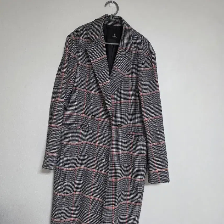 [BUNJANG] Check Long Coat / 체크 롱코트