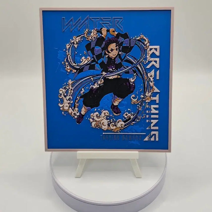 [BUNJANG] Demon Slayer Kamado Tanjiro 2.5D Memory Art Decoration / [3D 메모리 아트] 귀멸의 칼날 카마도 탄지로 장식품