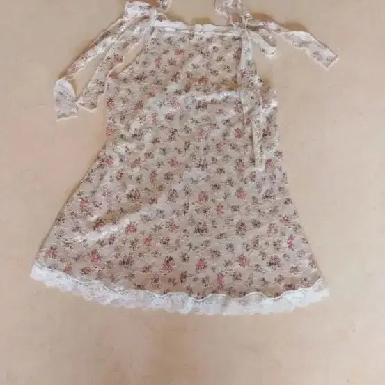 [BUNJANG] Binary One Lace Elan Mini Sleeveless Dress / 바이너리원 레이스 엘란 미니 원피스 나시원피스