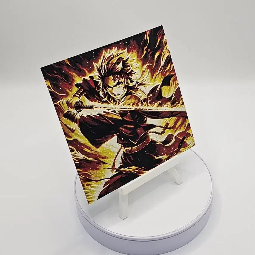 [BUNJANG] Demon Slayer Tanjiro 2.5D Memory Art Decoration / [3D 메모리 아트]  귀멸의 칼날 탄지로 장식품