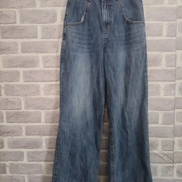 [BUNJANG] Millioncor Washed Wide Straight Jeans Size S / 밀리언코르 워싱멋진 와이드청바지S/알뜰한여우