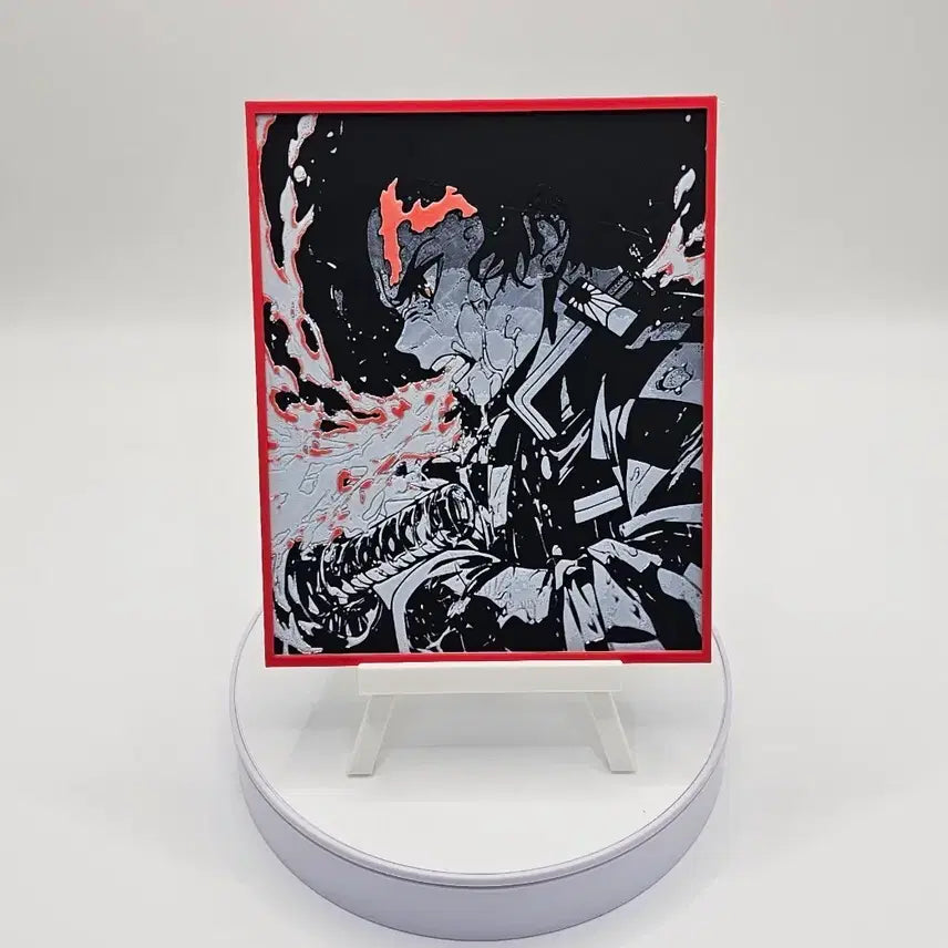 [BUNJANG] Demon Slayer Tanjiro Acrylic Frame / [3D 메모리 아트] 귀멸의 칼날 탄지로 장식품