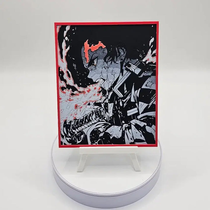 [BUNJANG] Demon Slayer Tanjiro Acrylic Frame / [3D 메모리 아트] 귀멸의 칼날 탄지로 장식품