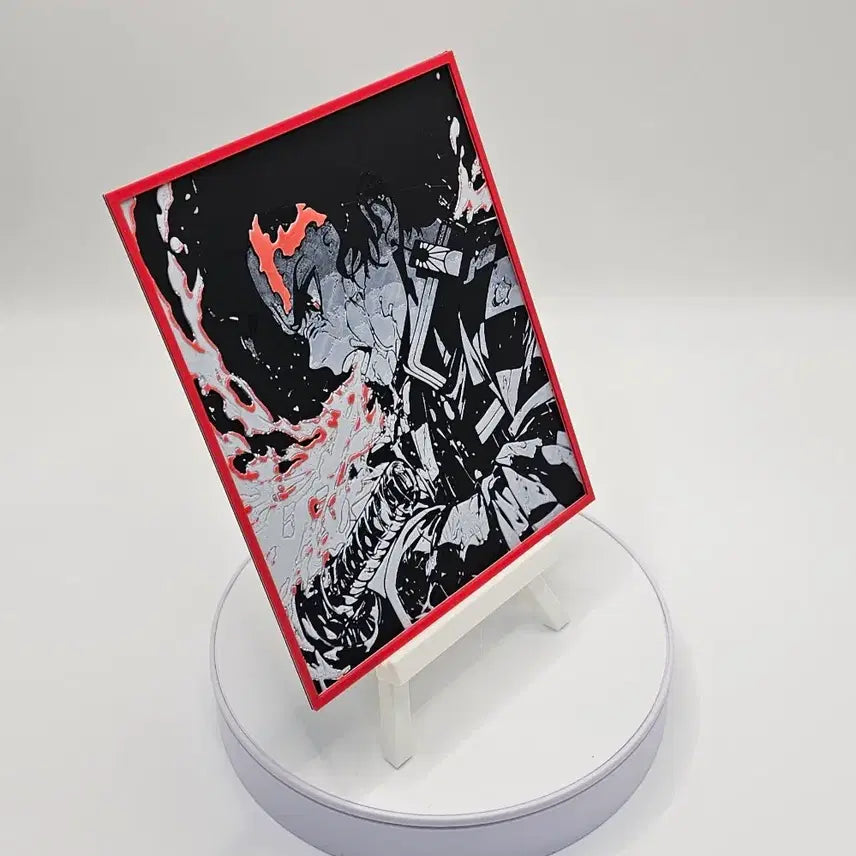 [BUNJANG] Demon Slayer Tanjiro Acrylic Frame / [3D 메모리 아트] 귀멸의 칼날 탄지로 장식품