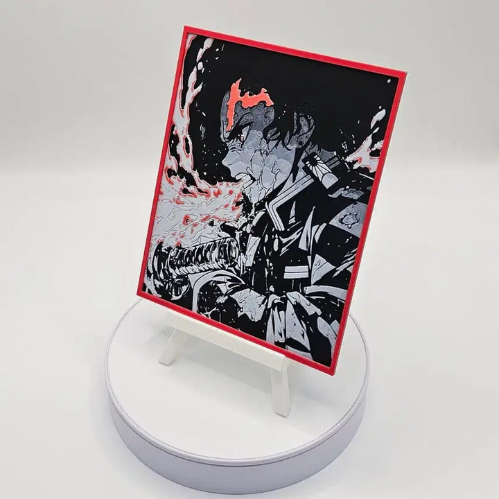 [BUNJANG] Demon Slayer Tanjiro Acrylic Frame / [3D 메모리 아트] 귀멸의 칼날 탄지로 장식품