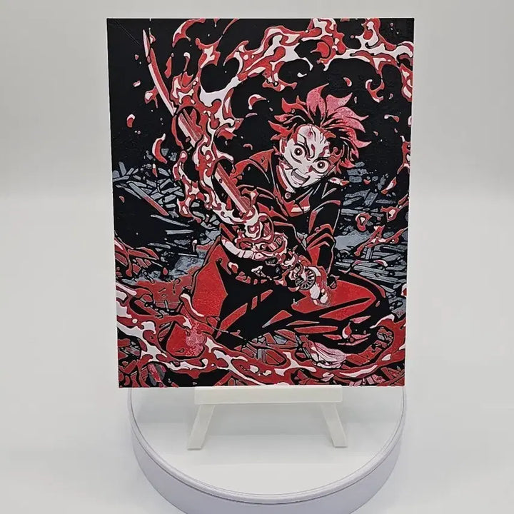 [BUNJANG] Demon Slayer Tanjiro Illustration Frame / 귀멸의 칼날 탄지로 그림 액자