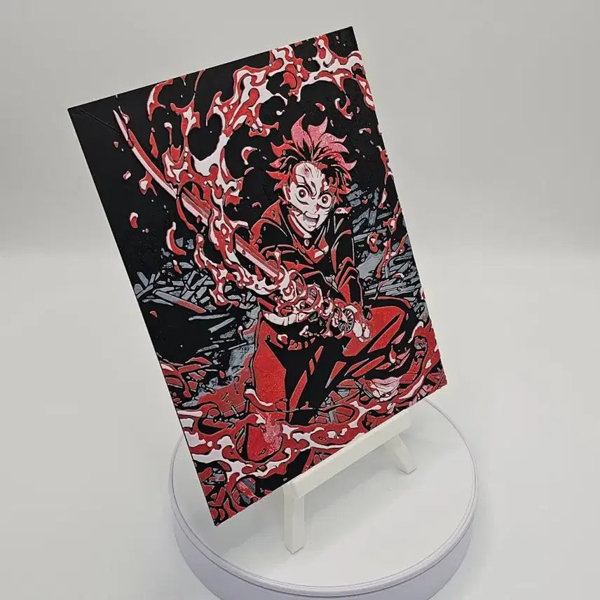 [BUNJANG] Demon Slayer Tanjiro Illustration Frame / 귀멸의 칼날 탄지로 그림 액자