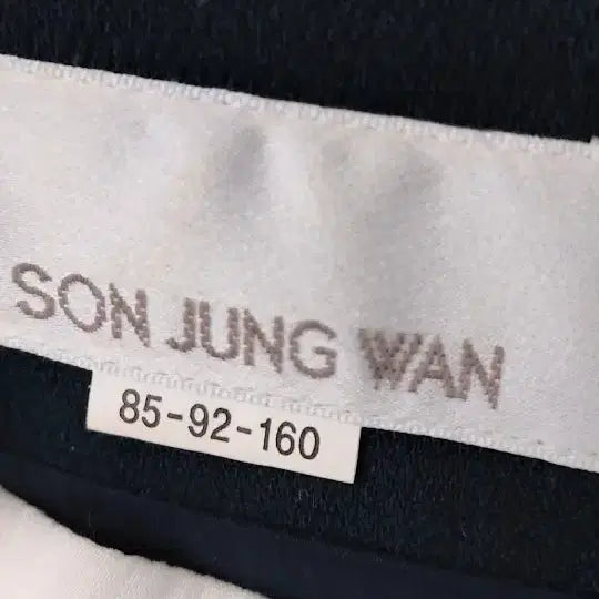[BUNJANG] Son Jung Wan Lace Navy Midi Dress / 손정완 레이스 네이비 원피스