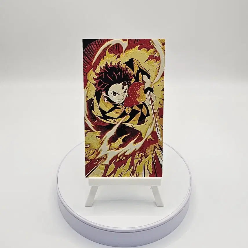 [BUNJANG] Demon Slayer Tanjiro Card / [3D 메모리 아트] 귀멸의 칼날 탄지로 장식품