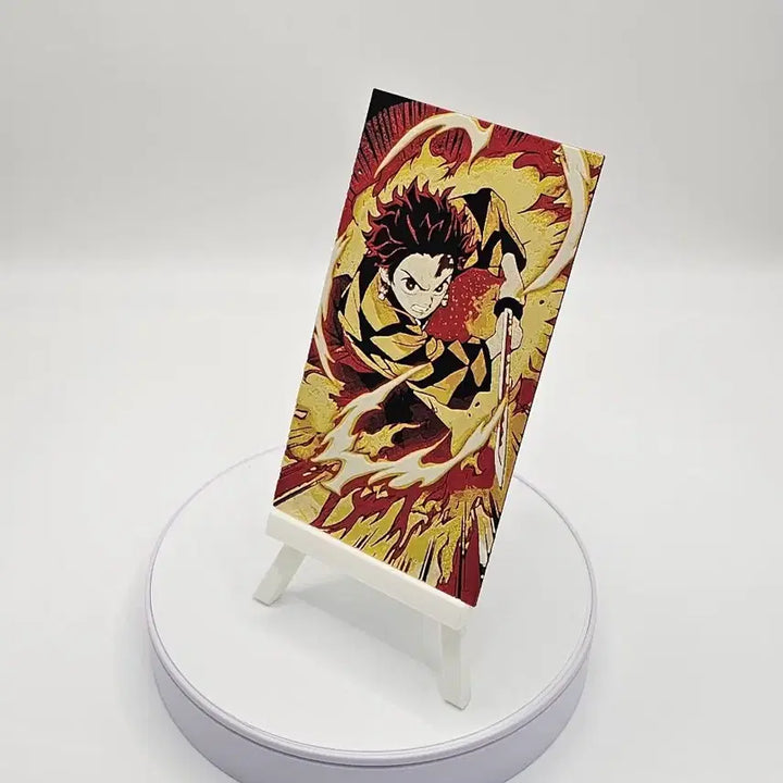 [BUNJANG] Demon Slayer Tanjiro Card / [3D 메모리 아트] 귀멸의 칼날 탄지로 장식품
