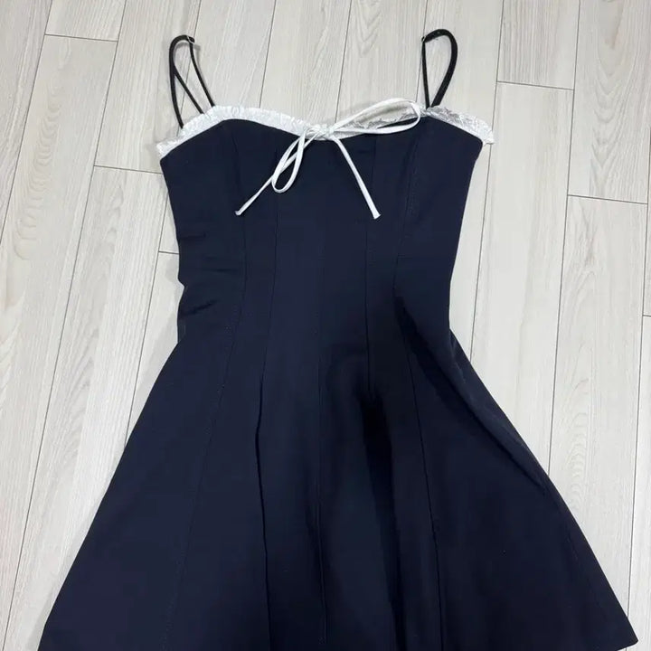[BUNJANG] ZARA Strap Frill Ribbon Dress XS / 자라 스트랩 프릴 리본 원피스 XS