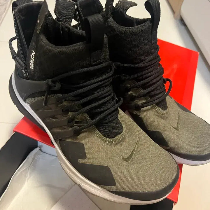 [BUNJANG] Nike Acronym Presto Olive XS / [XS] 나이키 아크로님 프레스토 올리브